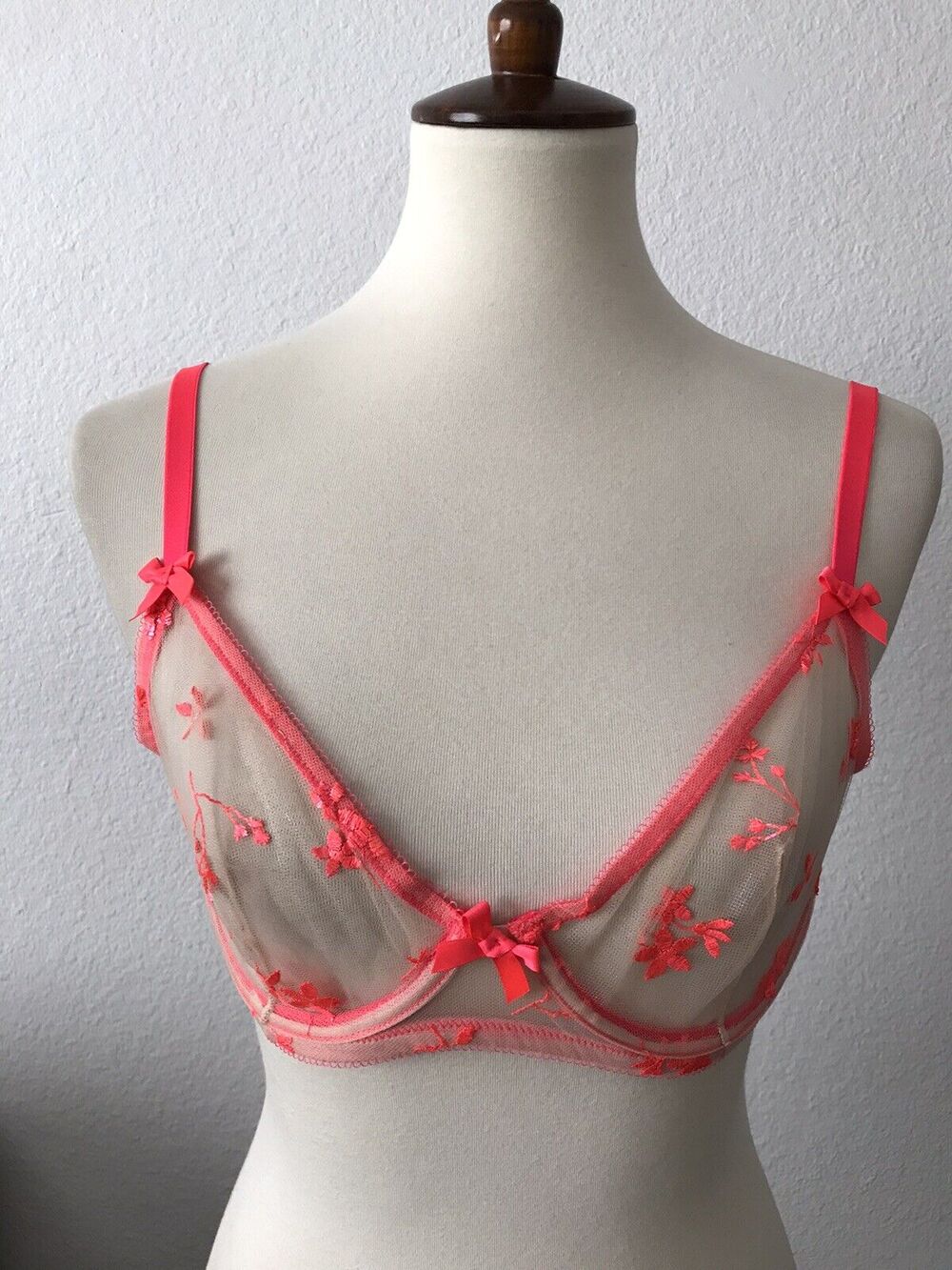 Fenty X Savage Bra Foiled Sprigs Sheer Floral Coquette Balletcore Romantic